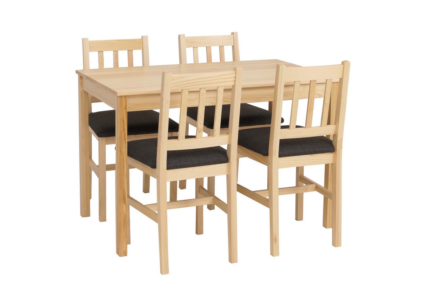 MCW Sitzgruppe MCW-F77-SMP, (5-tlg), Stabiler Tisch mit pflegeleichter Oberfläche – Bild 2 von 5
