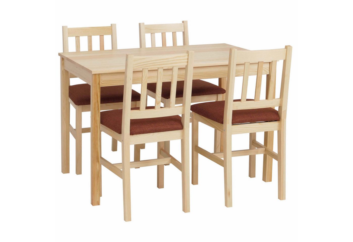 MCW Sitzgruppe MCW-F77-SMP, (5-tlg), Stabiler Tisch mit pflegeleichter Oberfläche – Bild 2 von 5