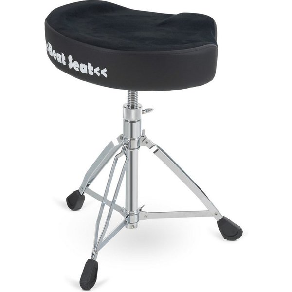 XDrum Sitzhocker XDrum BeatSeat Drumhocker Sattel, Höhenverstellbar von 49 - 65 cm, Bequeme Sitzfläche in Sattelform