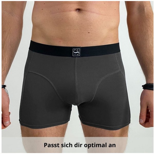 Sitztgut Boxershorts aus Baumwolle – Super Weich, Kratzfrei, Trocknergeeignet, Top Passform (Set, 10-St) Super Sitz dank 7-teiliger Schnitt statt 3-teilig, gekä