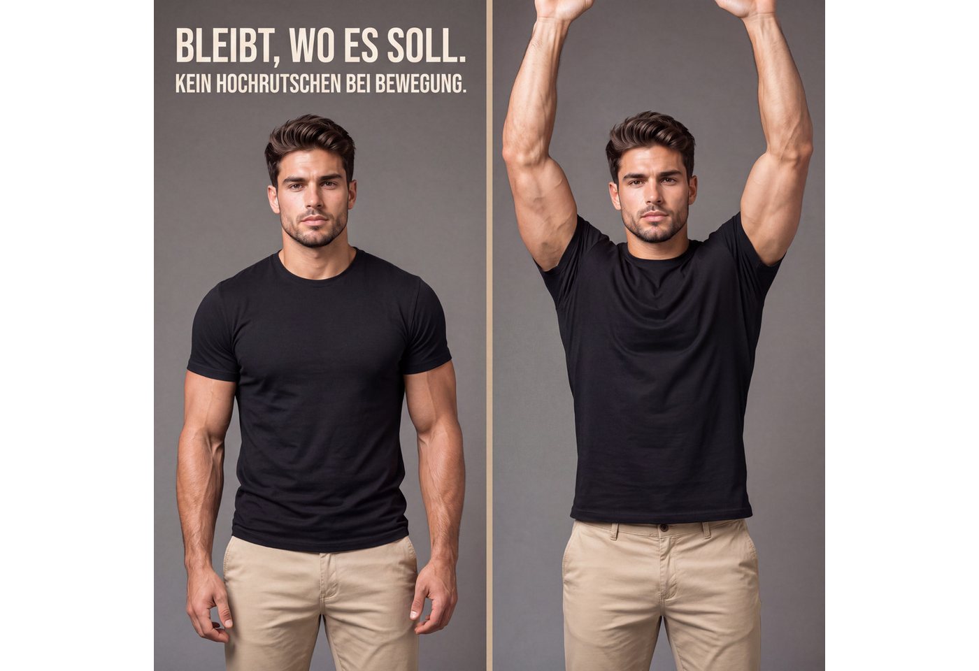 Sitztgut T-Shirt Soft Comfort – weich, körpernah an Brust und Armen, locker am Bauch (1-tlg) Körpernah an Brust und Oberarmen,locker am Bauch,knitterarm – Bild 4 von 5