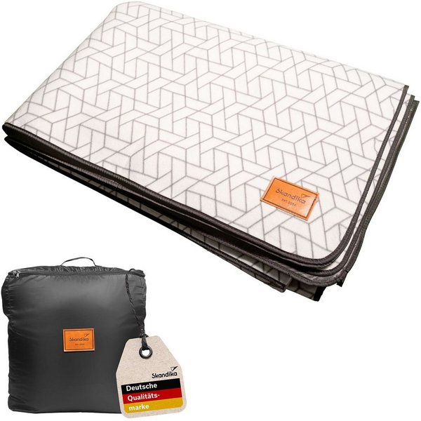 Skandika Zeltteppiche Lindal, Outdoor Teppich mit Softtouch-Fleece, Campingteppich, Zeltunterlage, wetterfest, wasserdicht, Tragetasche mit Reißverschluss