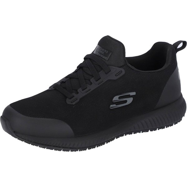 Skechers Arbeitsschuhe Herren SQUAD SR, Rutschhemmender Sneaker mit Memory Foam Arbeitsschuh Wasser- & schmutzabweisend - Relaxed Fit, mehr Platz für Komfort