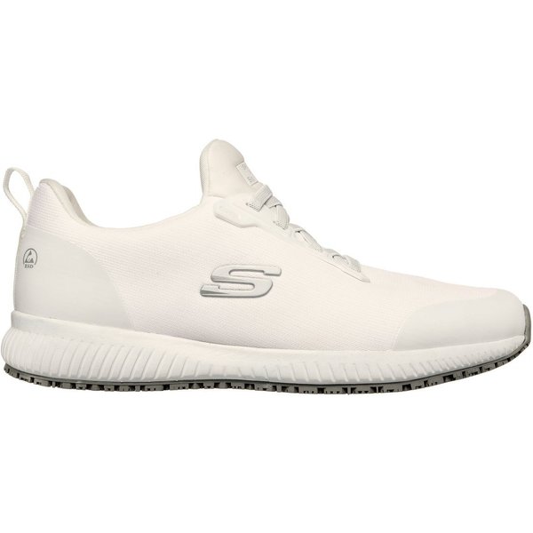 Skechers Arbeitsschuhe Herren SQUAD SR, Rutschhemmender Sneaker mit Memory Foam Arbeitsschuh Wasser- & schmutzabweisend - Relaxed Fit, mehr Platz für Komfort
