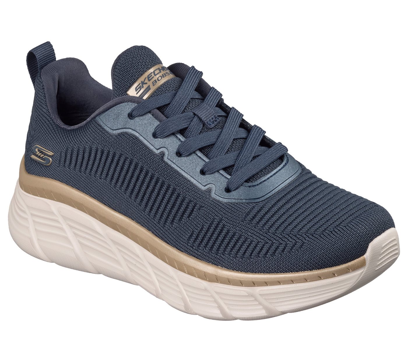 Skechers BOBS B FLEX HI-FLYING HI Sneaker, Trainingsschuh, Schnürschuh, Freizeitschuh in veganer Verarbeitung – Bild 3 von 5