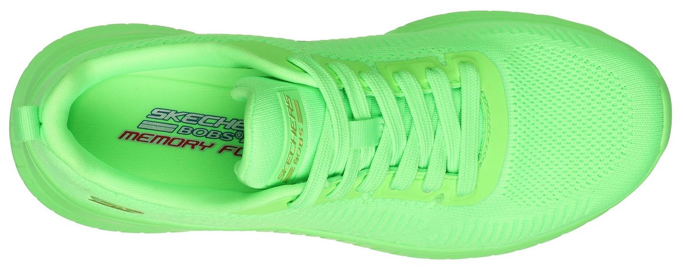 Skechers BOBS SQUAD CHAOS-COOL RYTHMS Sneaker, Knitwear-Sneaker, Schnürschuh in veganer Verarbeitung – Bild 5 von 5