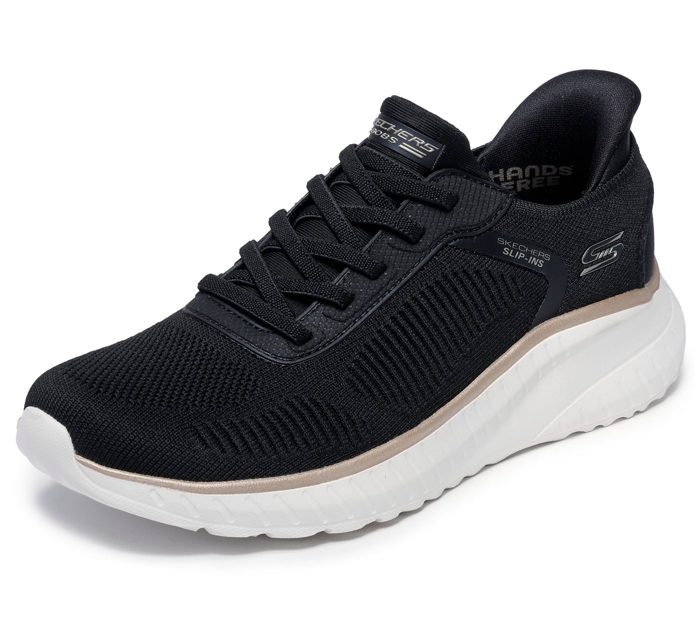 Skechers BOBS SQUAD CHAOS-CURRENT MUSE Slip-On Sneaker, Slipper, Freizeitschuh in veganer Verarbeitung – Bild 3 von 5