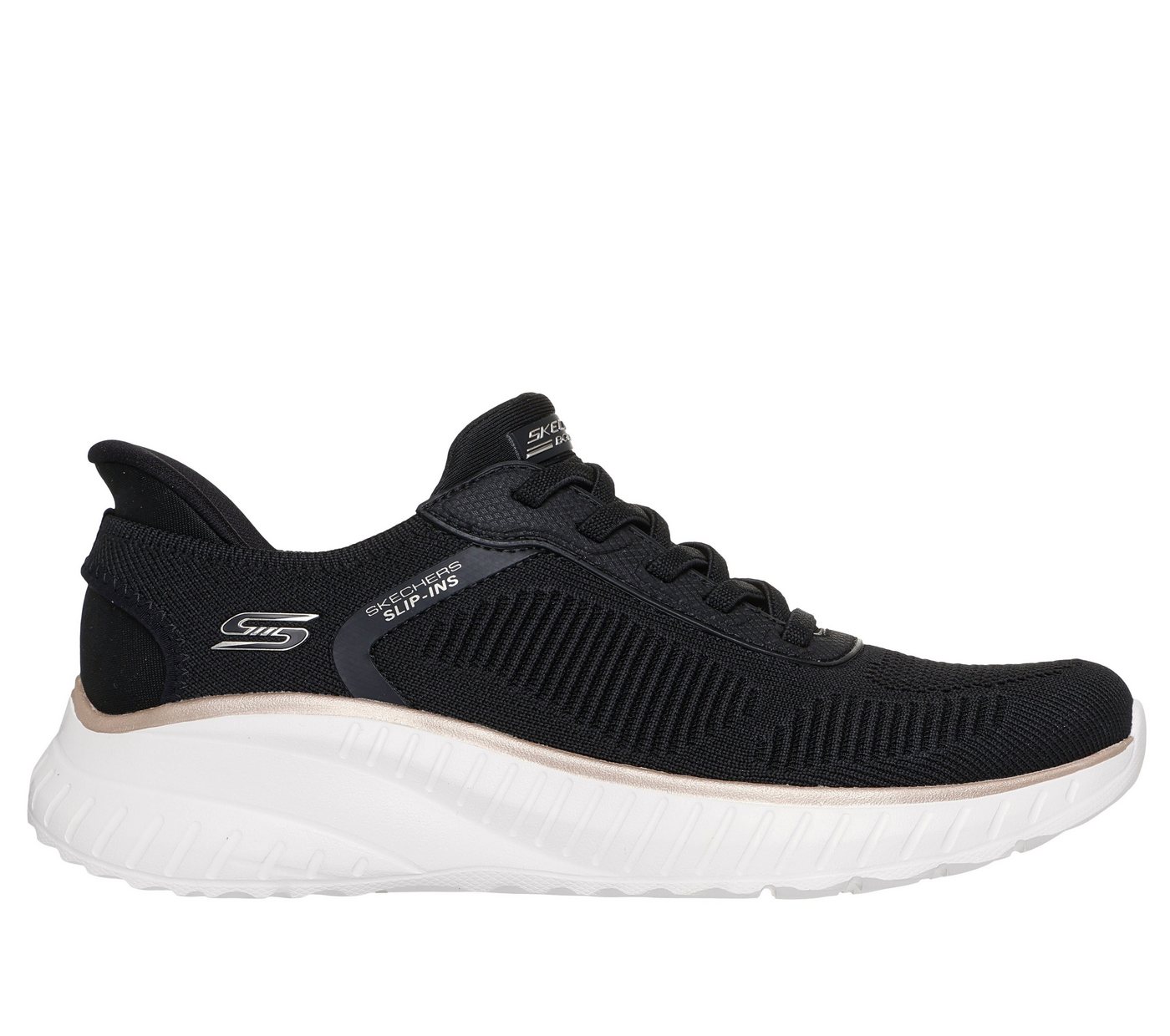 Skechers BOBS SQUAD CHAOS-CURRENT MUSE Slip-On Sneaker, Slipper, Freizeitschuh in veganer Verarbeitung – Bild 4 von 5