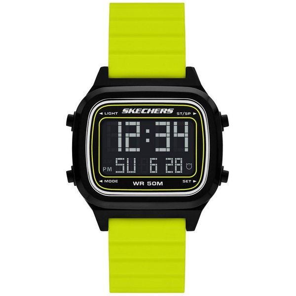 Skechers Chronograph FISKE SR5260, Quarzuhr, Armbanduhr, Herrenuhr, Silikonarmband, digital, Tag