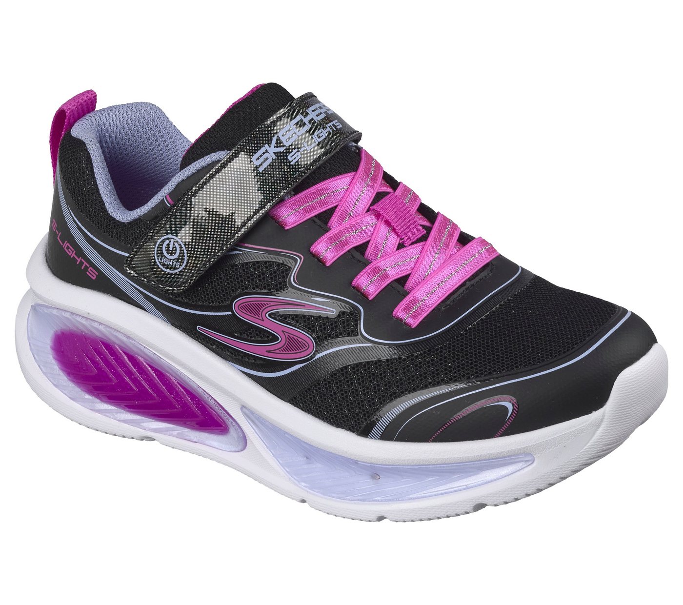 Skechers COSMIC GLOW 2.0 Blinkschuh Sneaker Blinkschuh mit Elastik-Schnürsenkeln, Größenschablone zum Download – Bild 4 von 5