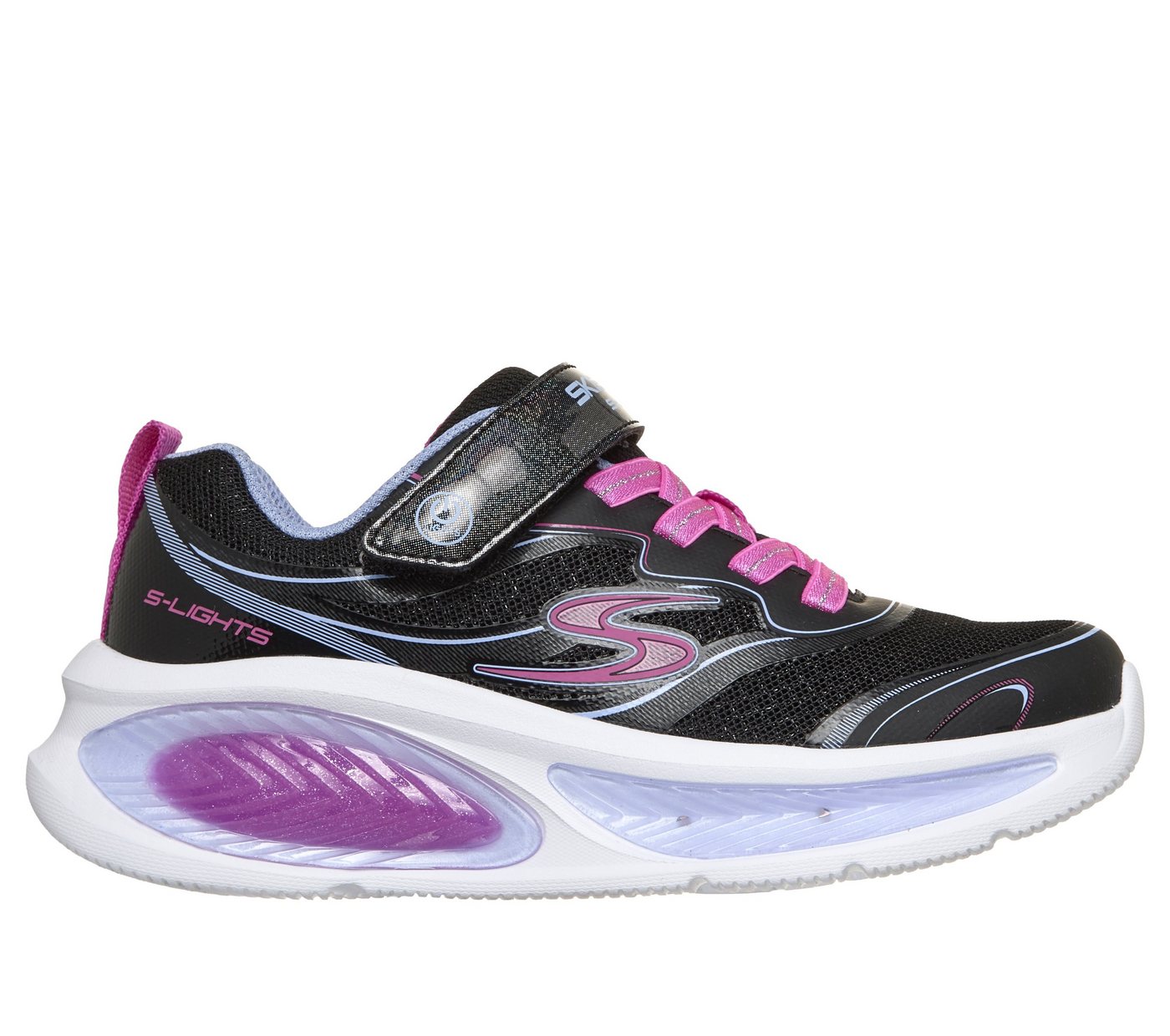 Skechers COSMIC GLOW 2.0 Blinkschuh Sneaker Blinkschuh mit Elastik-Schnürsenkeln, Größenschablone zum Download – Bild 5 von 5