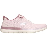 SKECHERS Damen Slipper Da ENGINEERED MESH FLAT KNOTTED BUNGEE, Größe 37 in Rot