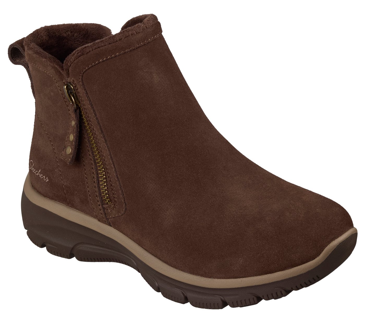 Skechers EASY GOING- Winterboots Stiefelette mit Reißverschluss und Air-Cooled Memory Foam – Bild 3 von 5