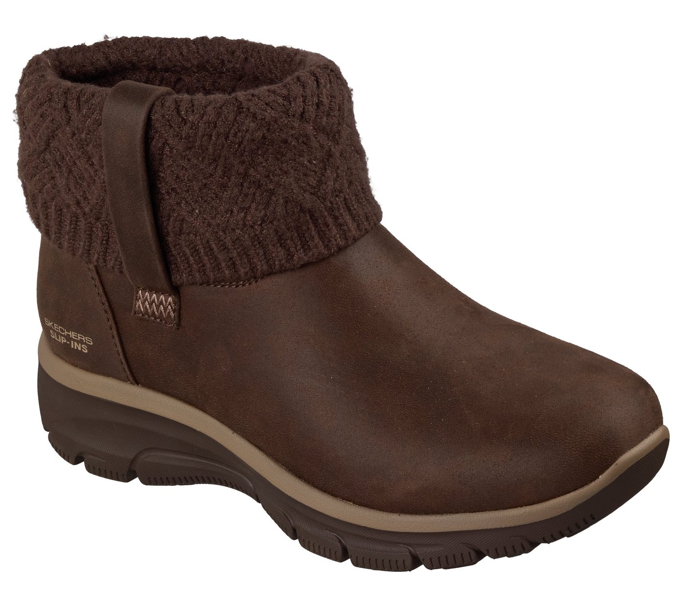 Skechers EASY GOING- Winterboots Winterstiefelette, Boots mit Strickeinsatz am Schaft – Bild 3 von 5