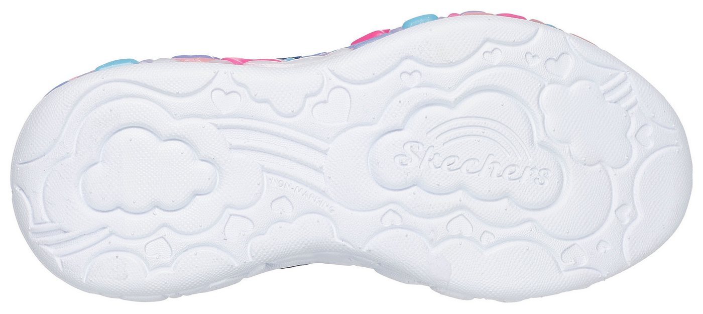 Skechers ETERNAL HEART LIGHTS Sneaker Blink,-Klettschuh mit Herz-Applikation, Größenschablone zum Download – Bild 3 von 5