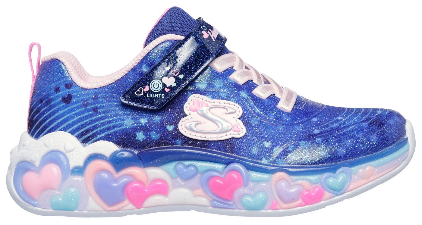 Skechers ETERNAL HEART LIGHTS Sneaker Blink,-Klettschuh mit Herz-Applikation, Größenschablone zum Download – Bild 5 von 5