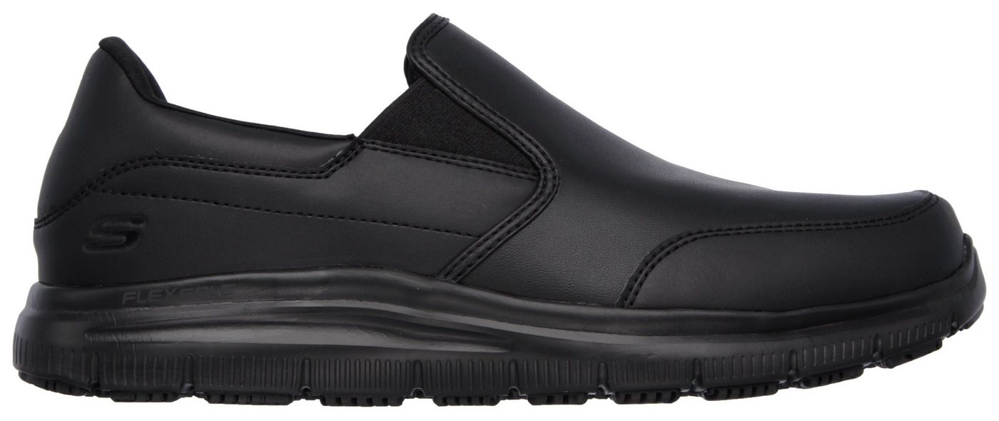 Skechers FLEX ADVANTAGE SR Berufsschuh Slipper für Gastronomie, Pflege, Krankenhaus mit Stretcheinsatz – Bild 4 von 5