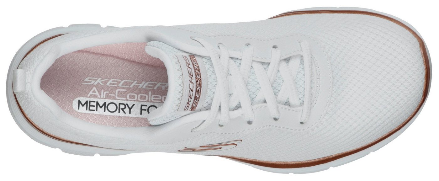 Skechers FLEX APPEAL 4.0 BRILLINAT VIEW Sneaker Freizeitschuh, Halbschuh, Schnürschuh mit Air Cooled Memory Foam – Bild 5 von 5