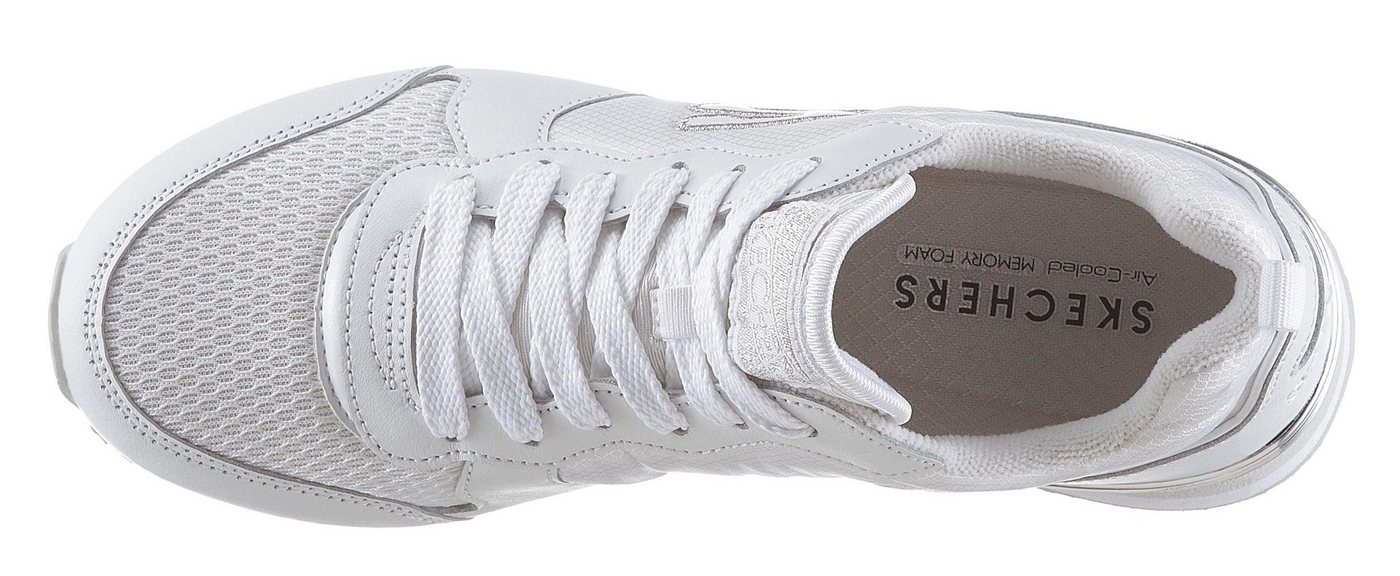 Skechers Gold´n Gurl Sneaker Freizeitschuh, Halbschuh, Schnürschuh mit Metallic-Details – Bild 5 von 5