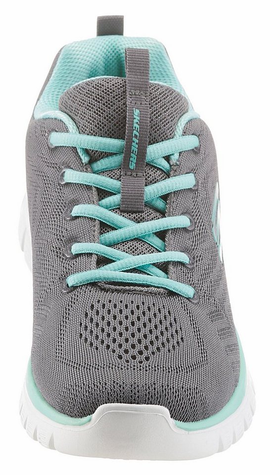 Skechers Graceful - Get Connected Sneaker Freizeitschuh, Halbschuh, Schnürschuh für die Maschinenwäsche geeignet – Bild 4 von 5