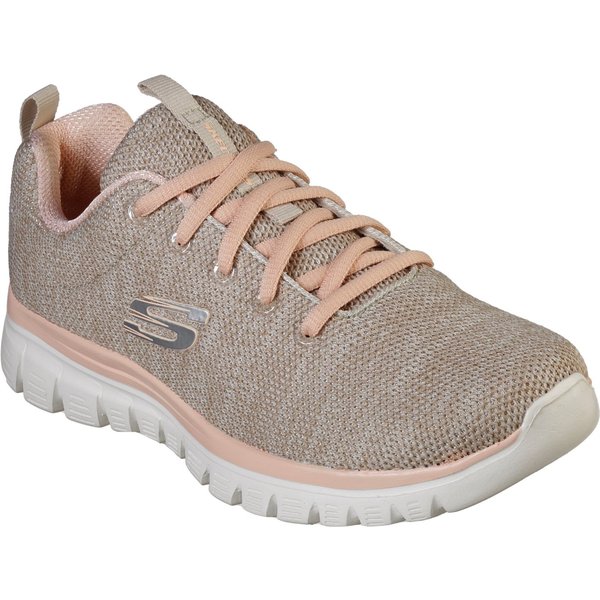 Skechers Graceful - Twisted Fortune Sneaker Freizeitschuh, Halbschuh, Schnürschuh mit Memory Foam
