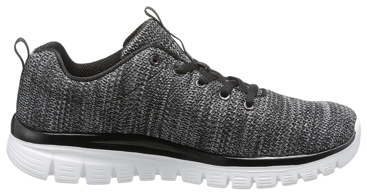 Skechers Graceful - Twisted Fortune Sneaker Freizeitschuh, Halbschuh, Schnürschuh mit Memory Foam – Bild 5 von 5