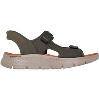 SKECHERS Herren Slipper GO WALK FLEX SANDAL-EASY ENTRY, Größe 44 in Grau