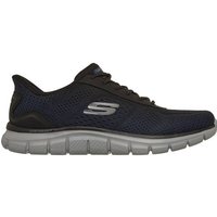 SKECHERS Herren Slipper Track – Revno, Größe 45 in Schwarz