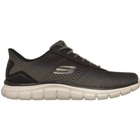 SKECHERS Herren Slipper Track – Revno, Größe 46 in Braun