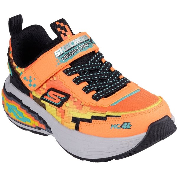 Skechers MEGA-CRAFT 4K Sneaker, Klettschuh im coolen Pixel-Look, Größenschablone zum Download