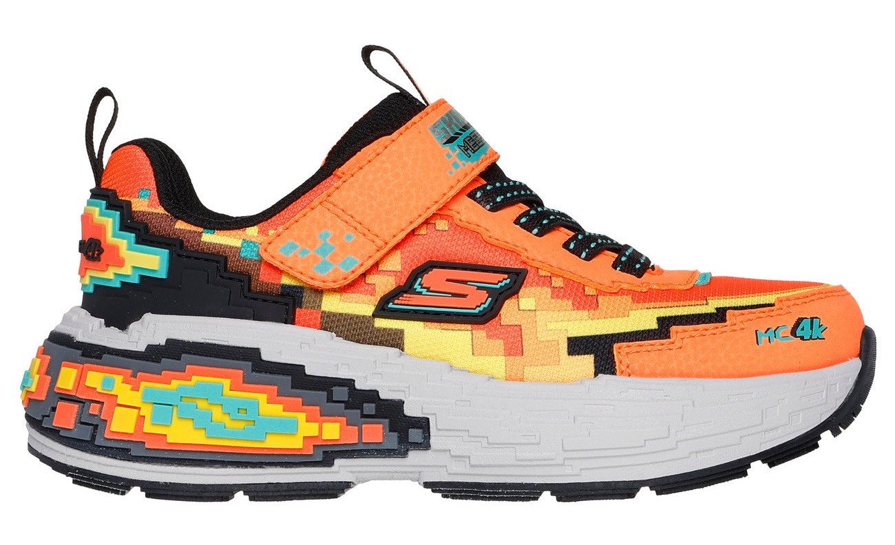 Skechers MEGA-CRAFT 4K Sneaker, Klettschuh im coolen Pixel-Look, Größenschablone zum Download – Bild 3 von 5
