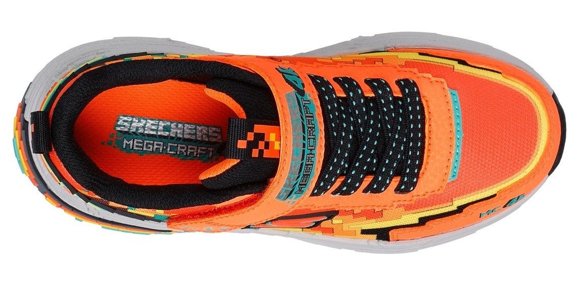 Skechers MEGA-CRAFT 4K Sneaker, Klettschuh im coolen Pixel-Look, Größenschablone zum Download – Bild 5 von 5