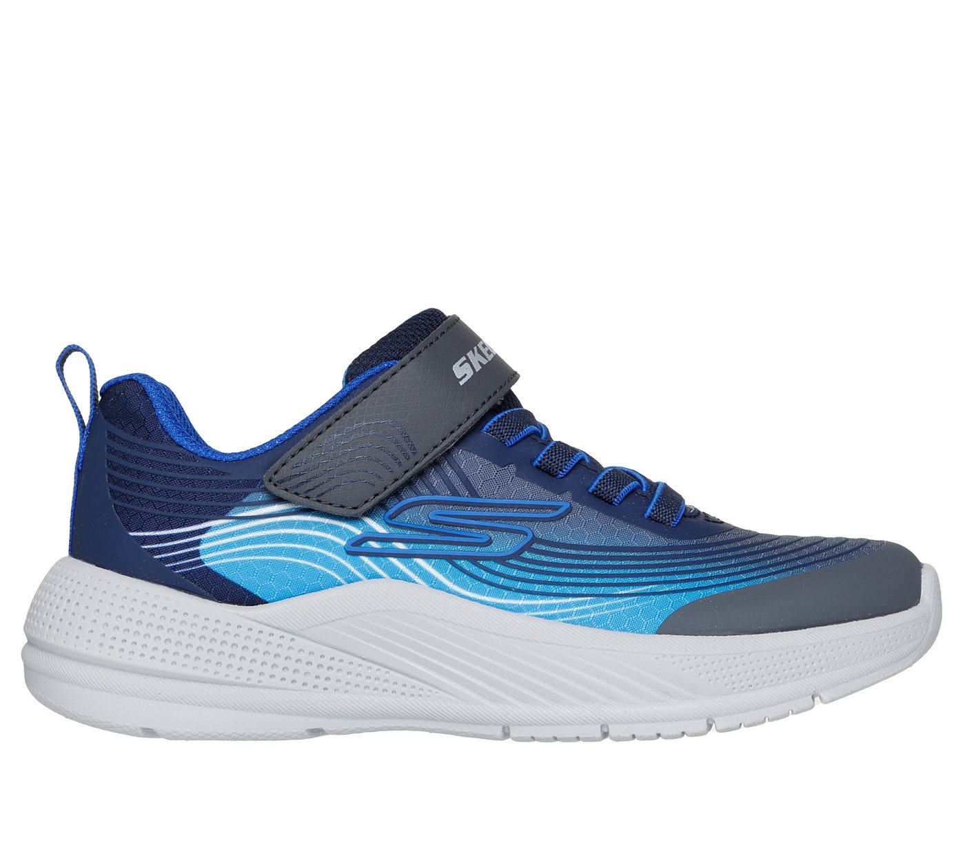Skechers MICROSPEC ADVANCE Sneaker Klettschuh in cooler Farbkombination, Größenschablone zum Download – Bild 5 von 5