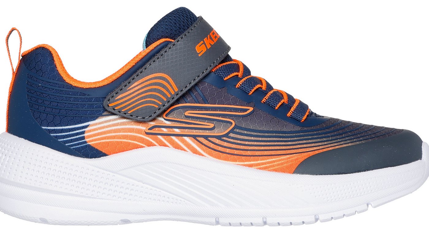 Skechers MICROSPEC ADVANCE Sneaker Klettschuh in cooler Farbkombination, Größenschablone zum Download – Bild 4 von 5
