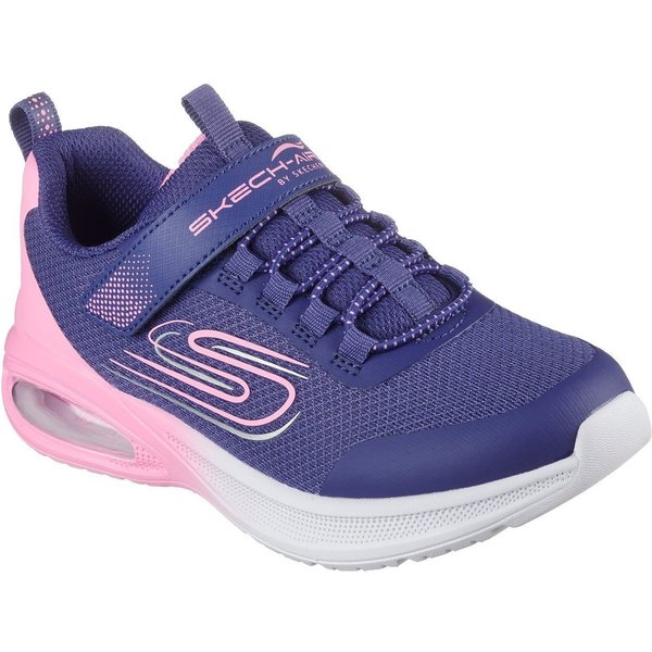 Skechers MICROSPEC MAX ADVANCE Sneaker, Slip-OnSneaker, Klettverschluss,S-Logo, Größenschablone zum Download