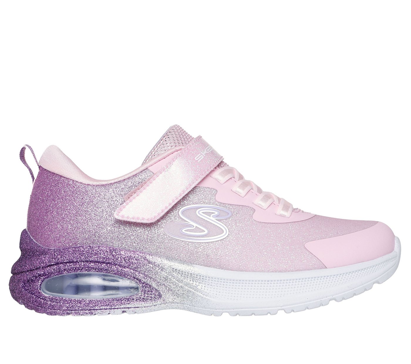 Skechers MICROSPEC MAX ADVANCE Sneaker Klettschuh mit Glitter, Grössenschablone zum Download – Bild 4 von 5