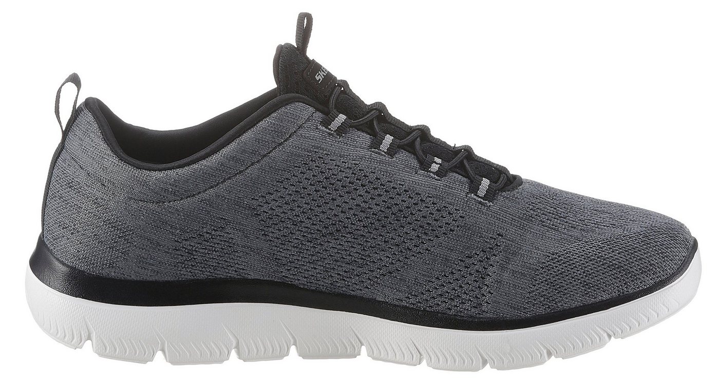 Skechers SUMMITS Slip-On Sneaker Freizeitschuh, Slipper, Komfortschuh mit elastischer Bungee-Schnürung – Bild 5 von 5