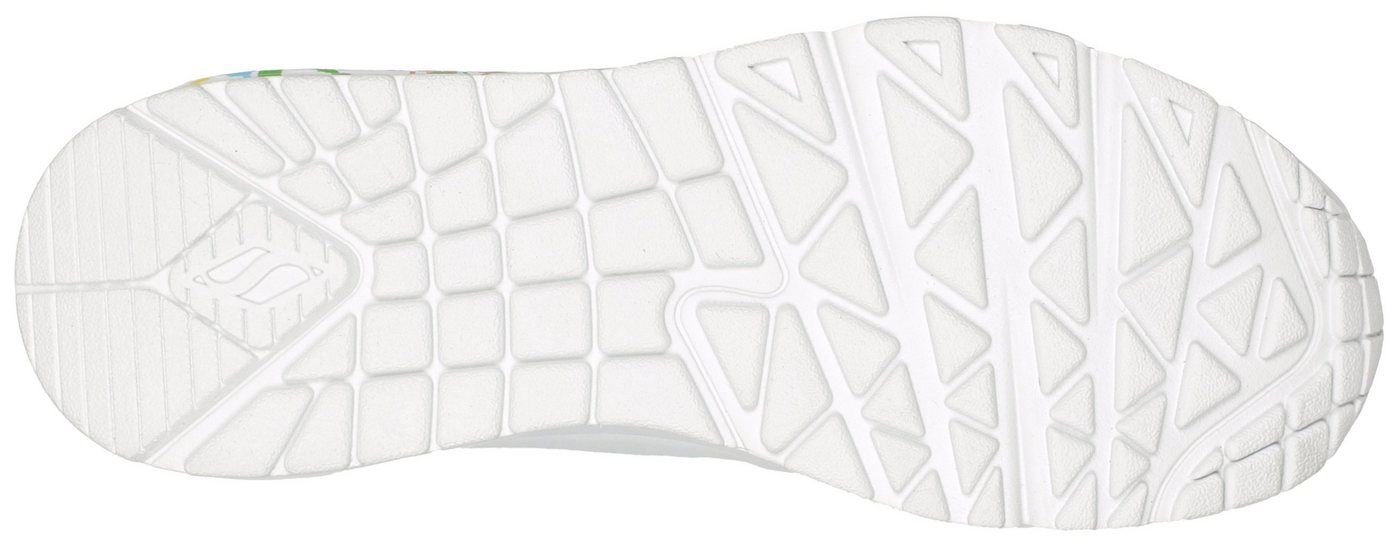 Skechers UNO - HIGHLIGHT LOVE Sneaker, Freizeitschuh, Halbschuh, Schnürschuh mit Herzchen-Print – Bild 3 von 5
