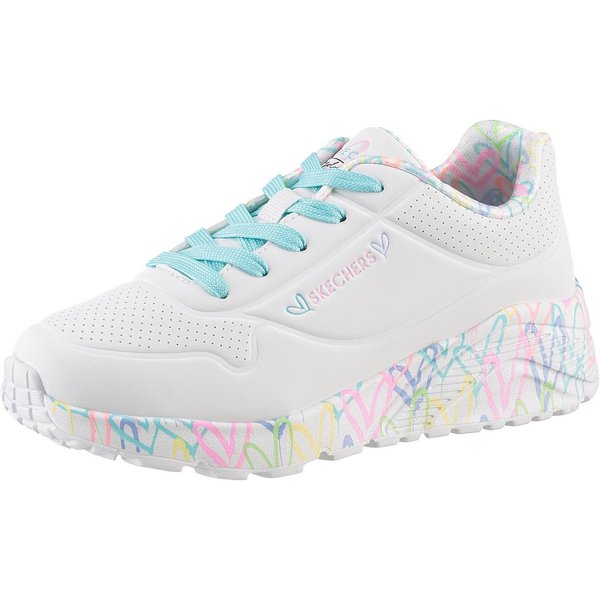 Skechers UNO LITE-LOVELY LUV Sneaker, Schnürschuh mit bedruckter Sohle, Größenschablone zum Download