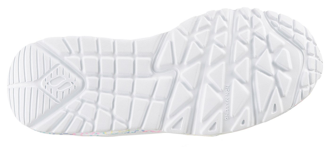 Skechers UNO LITE-LOVELY LUV Sneaker, Schnürschuh mit bedruckter Sohle, Größenschablone zum Download – Bild 4 von 5