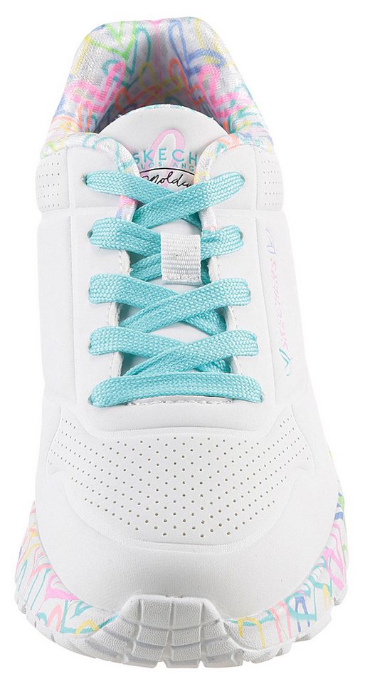 Skechers UNO LITE-LOVELY LUV Sneaker, Schnürschuh mit bedruckter Sohle, Größenschablone zum Download – Bild 5 von 5