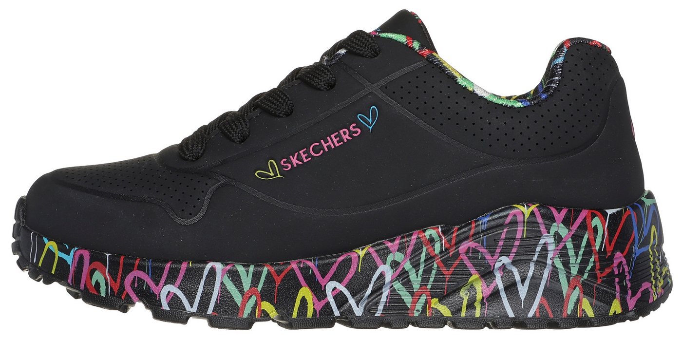 Skechers UNO LITE-LOVELY LUV Sneaker, Schnürschuh mit bedruckter Sohle, Größenschablone zum Download – Bild 3 von 3