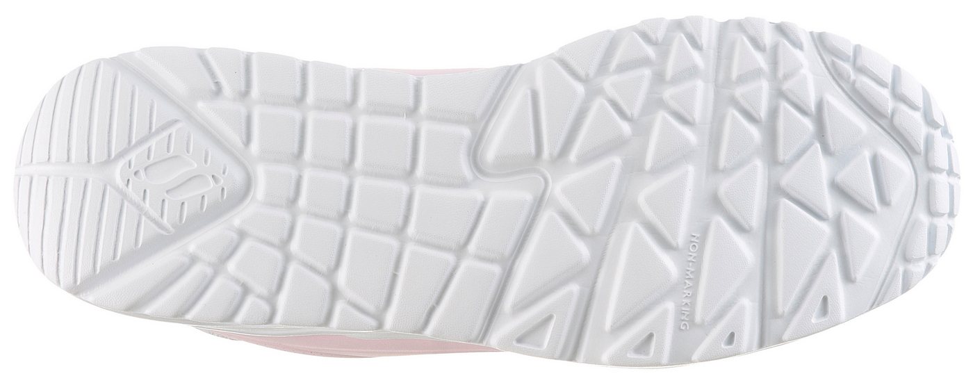 Skechers UNO LITE Sneaker, Schnür,-Plateausneaker mit Metallic, Größenschablone zum Download – Bild 4 von 5
