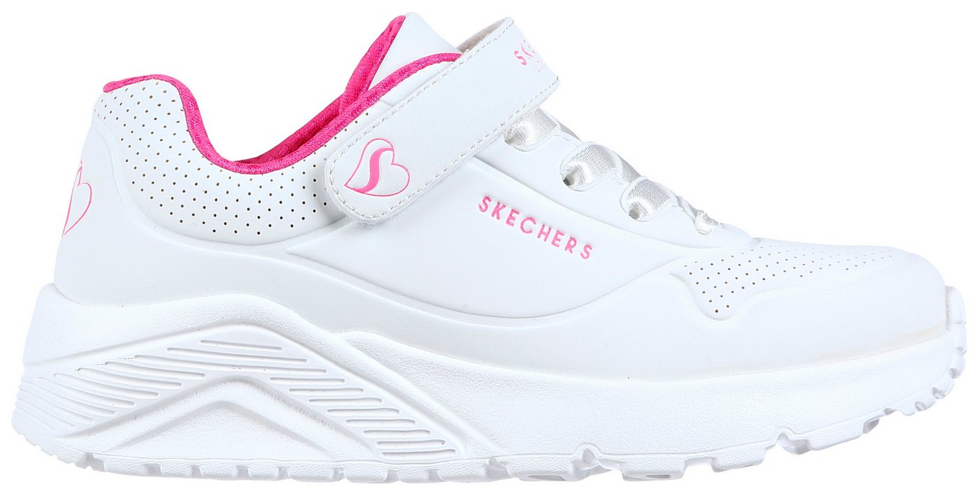 Skechers UNO LITE Sneaker Plateausneaker, Retro Sneaker, Klettschuh im Monochrome Look – Bild 4 von 5