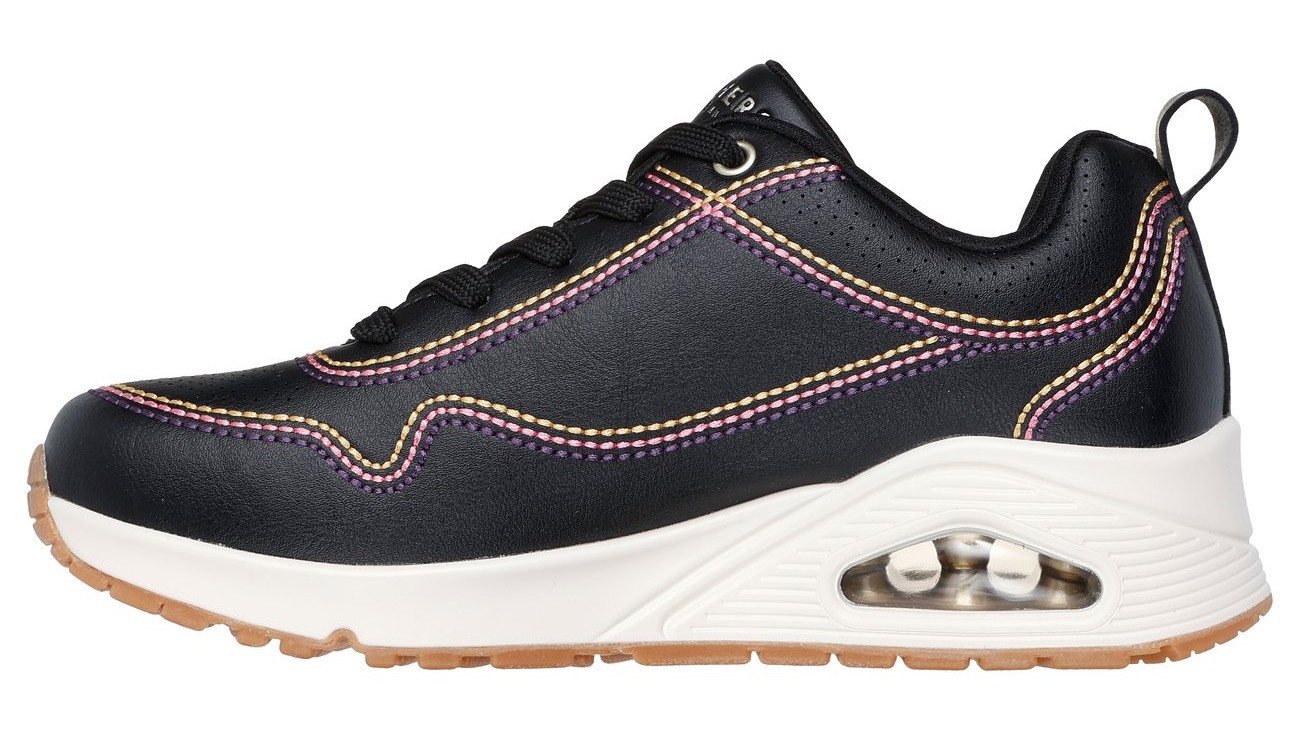 Skechers UNO-LUXURIOUS STITCHES Sneaker, Keilsneaker, Plateausneaker mit Skech-Air Funktion – Bild 4 von 5