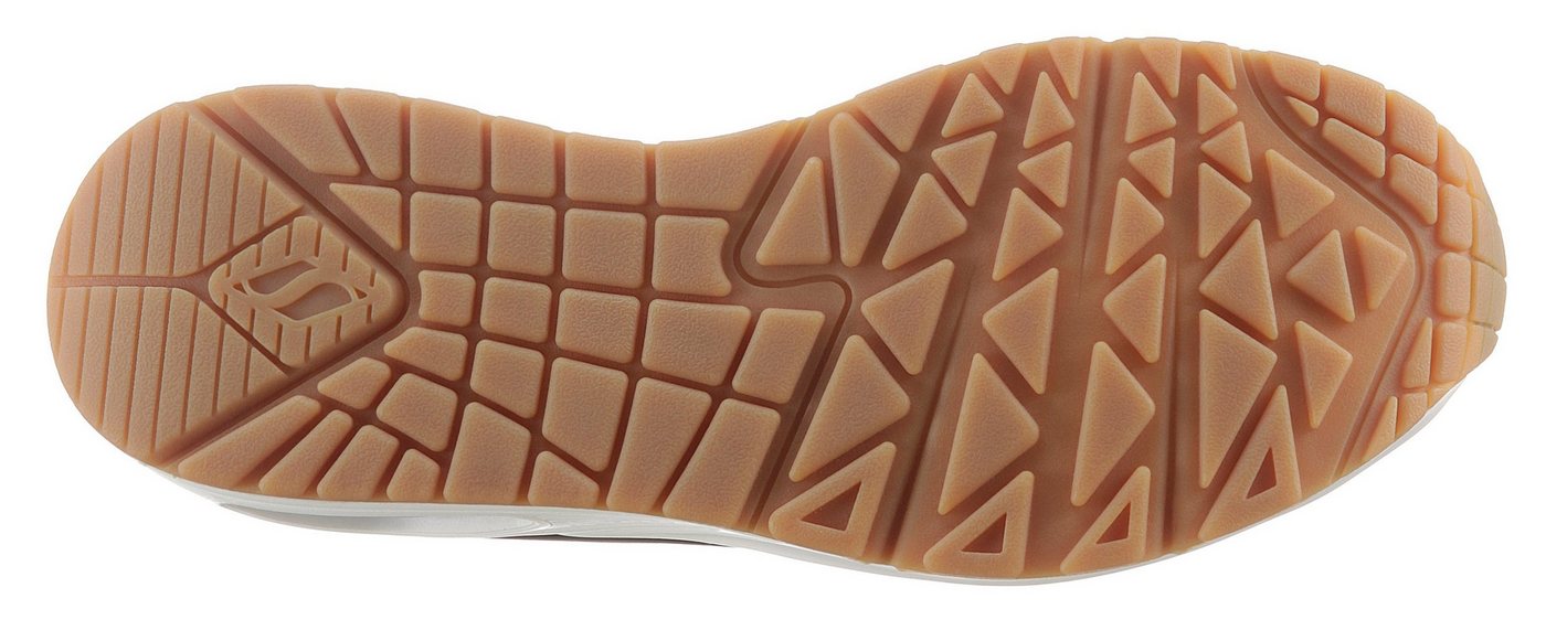 Skechers Uno - Stand on Air Wedgesneaker Freizeitschuh, Halbschuh, Schnürschuh mit feiner Perforation – Bild 4 von 5