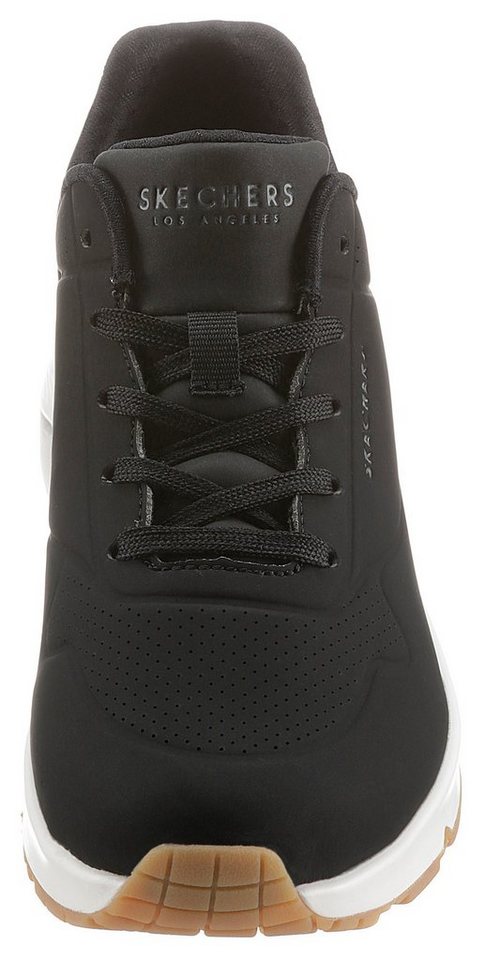 Skechers Uno - Stand on Air Wedgesneaker Freizeitschuh, Halbschuh, Schnürschuh mit feiner Perforation – Bild 5 von 5
