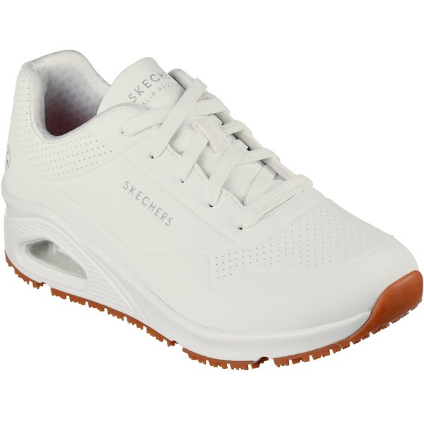 Skechers Work UNO SR Arbeitsschuhe Damen O1 FO SRC ESD - Rutschhemmender Arbeitsschuh Air-Cooled Memory Foam Einlegesohle, Zwischensohle Luftkissendämpfung