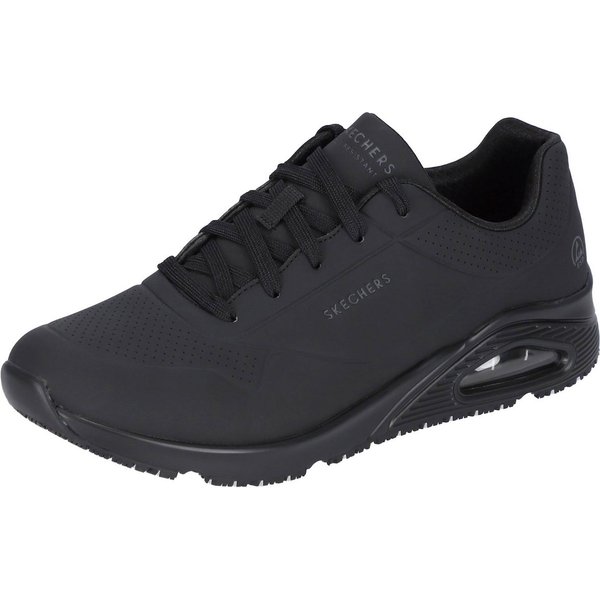 Skechers Work UNO SR Arbeitsschuhe Damen O1 FO SRC ESD - Rutschhemmender Arbeitsschuh Air-Cooled Memory Foam Einlegesohle, Zwischensohle Luftkissendämpfung