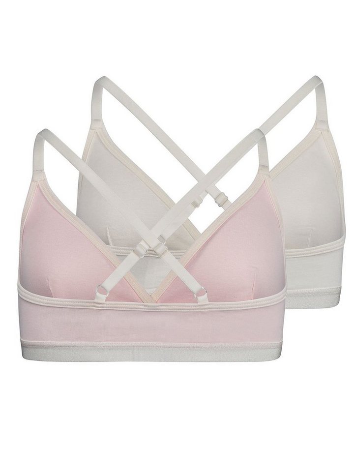 Skiny Bustier Mädchen Bustier 2er Pack Cotton Elastic (Packung, 2-tlg) Unterbrustband – Bild 2 von 2